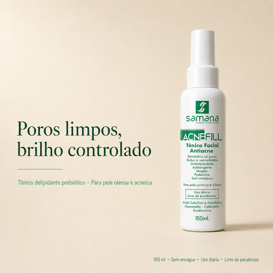 Tônico Facial Antiacne Prebiótico Acnefill 150ml
