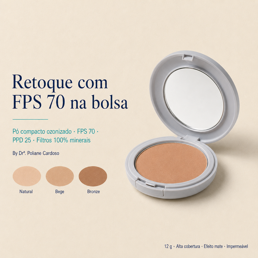 Samana Pó Compacto com Ozônio Ozone Dermic FPS70