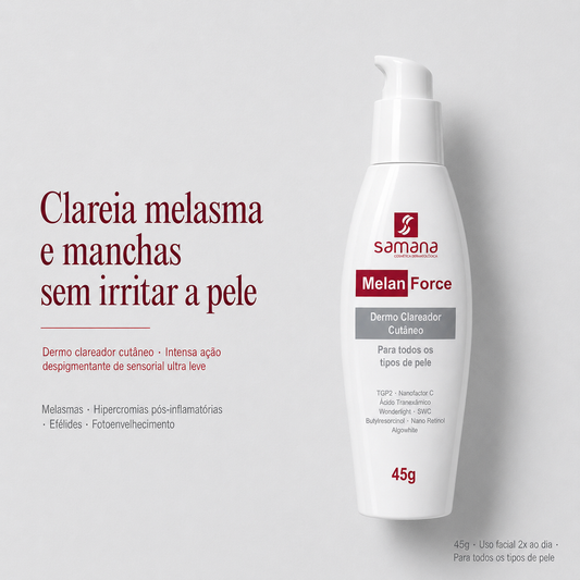 Samana Creme Clareador Cutâneo Melan Force Dermo 45g