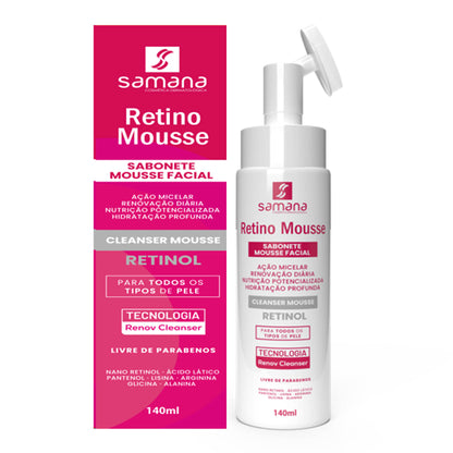 Sabonete Facial Retino Mousse 140ml
