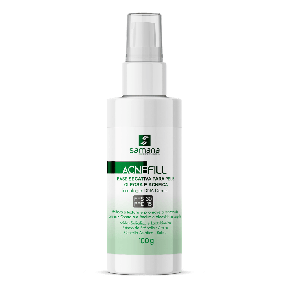 Samana Base Secativa FPS 30 Acne Fill Natural 100ml