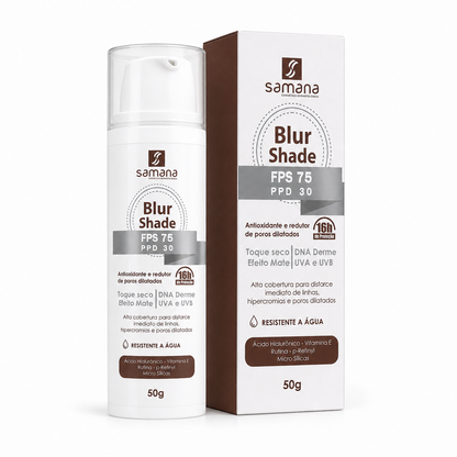 Samana DD Cream Blur Shade FPS 75 50g — frasco e embalagem