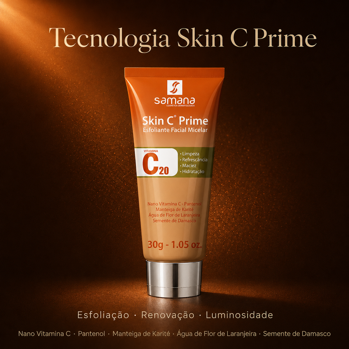 Samana Esfoliante Micelar com Vitamina C Skin C Prime 30g