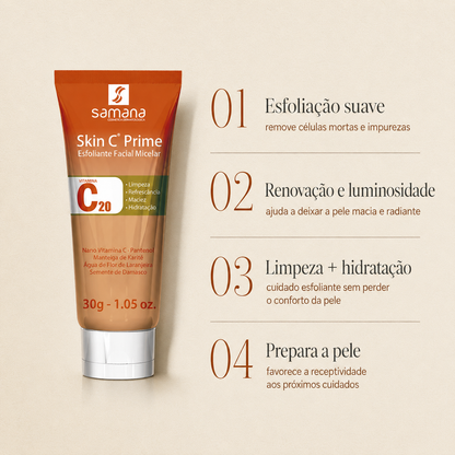 Samana Esfoliante Micelar com Vitamina C Skin C Prime 30g