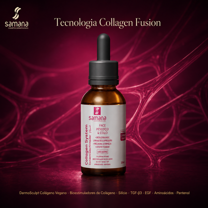 Fluido Collagen System Firmador e Redutor de Linhas 30ml — tecnologia e ativos