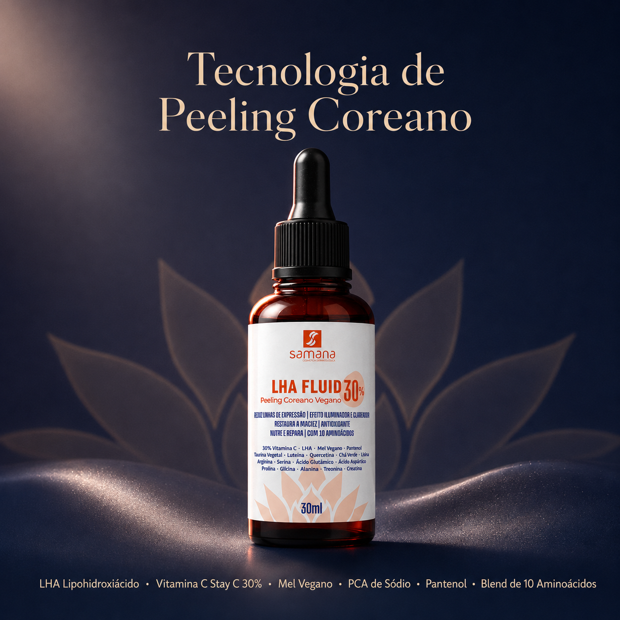 Sérum LHA Fluid Peeling Coreano Vegano 30ml