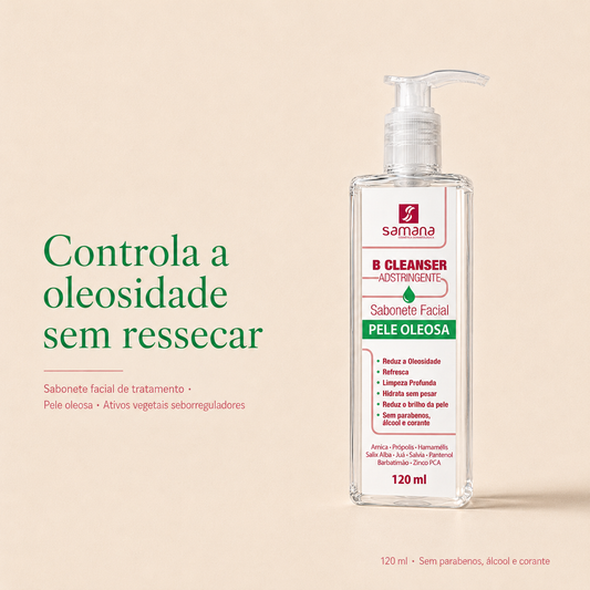 Sabonete Facial B Cleanser Adstringente Samana 120ml