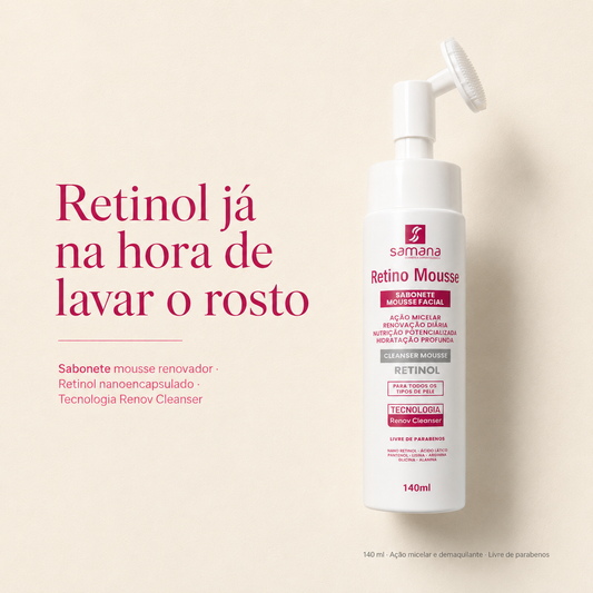 Sabonete Facial Retino Mousse 140ml