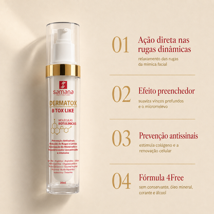 Creme Antissinais Rejuvenescedor Dermatox Samana 30ml — principais benefícios