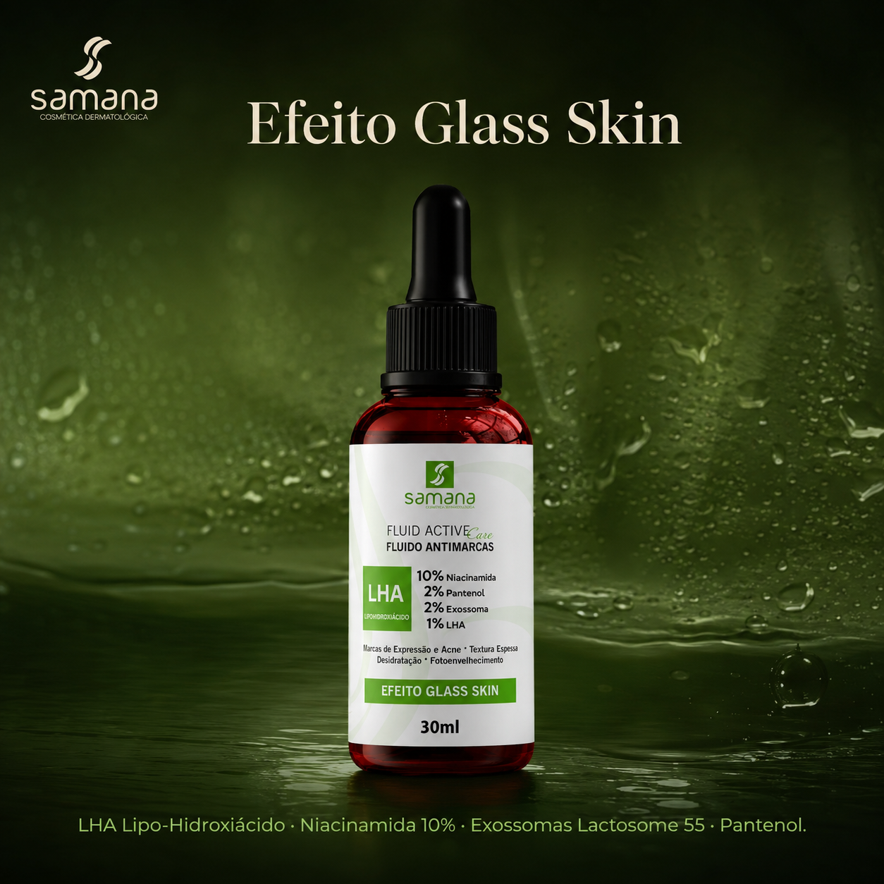 Fluido Facial Active Care Antimarcas Samana 30ml
