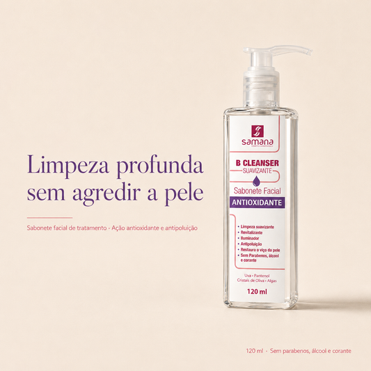 Sabonete Facial B Cleanser Antioxidante Samana 120ml