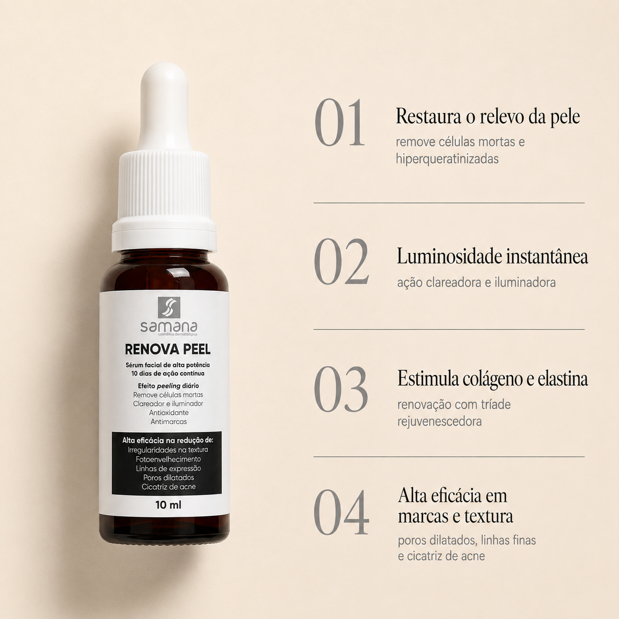 Serum Renovador Samana Renova Peel 10ml
