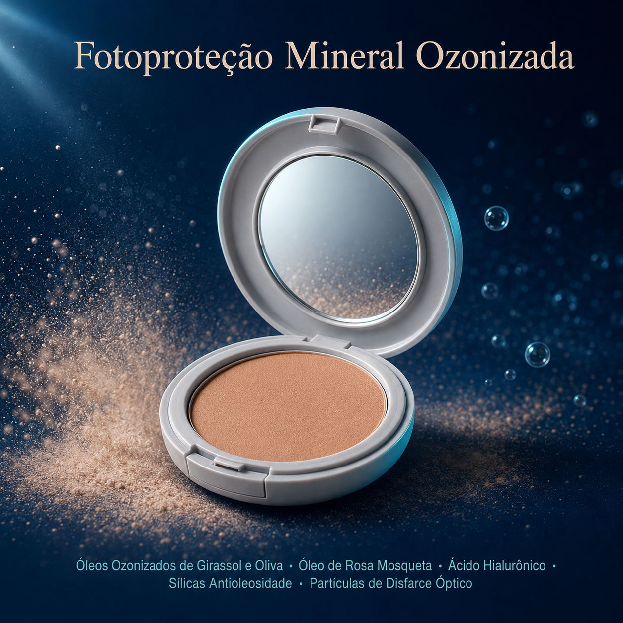 Samana Pó Compacto com Ozônio Ozone Dermic FPS70