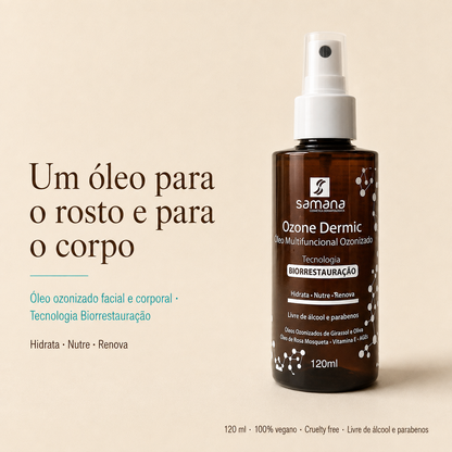 Samana Óleo Facial e Corporal Multifuncional Ozone Dermic 120ml