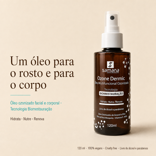 Samana Óleo Facial e Corporal Multifuncional Ozone Dermic 120ml