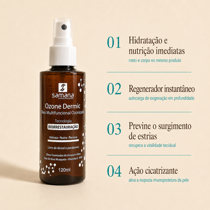 Samana Óleo Facial e Corporal Multifuncional Ozone Dermic 120ml