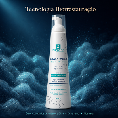 Samana Sabonete Facial Micelar Ozonizado Ozone Dermic 140ml — tecnologia e ativos