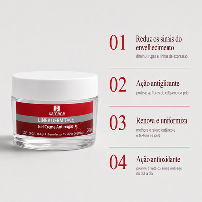 Samana Creme Antirrugas Linea Derm Face 30g — principais benefícios