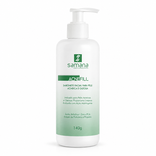 Samana Sabonete Facial Pele com Acne Acne Fill 140ml
