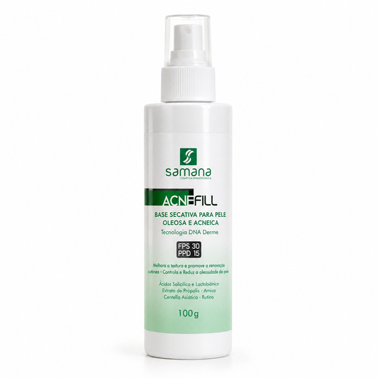 Samana Base Secativa FPS 30 Acne Fill Bege 100ml